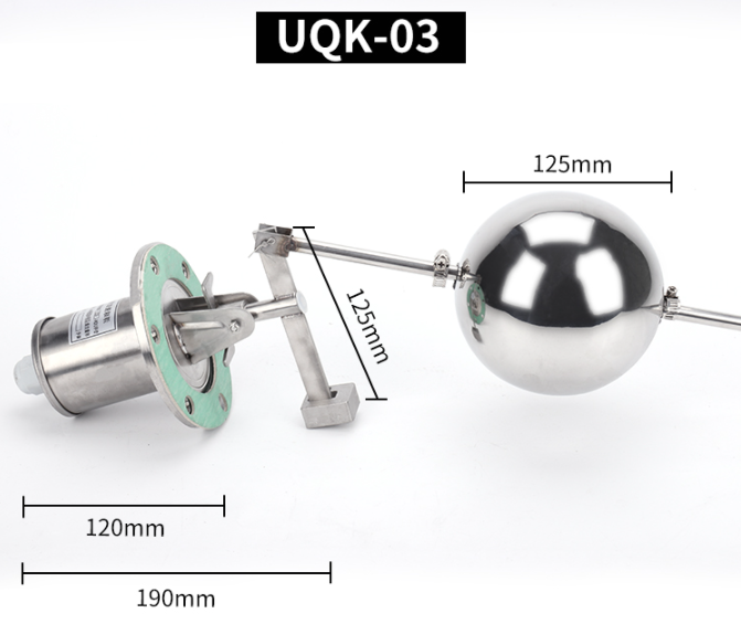 Entenschnabel Schwimmerschalter Edelstahl - Hochtemperaturbeständig Bis 120°C