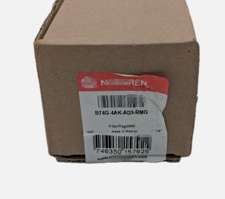 Norgren B74G-4AK-AD3-RMG Filter/Regulator, 1/2" PTF, Metal Bowl, Auto Drain, 5-150 PSI, 40um, B74G