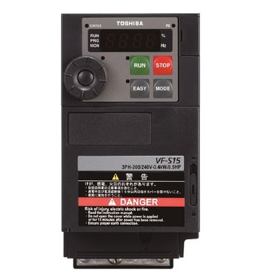 Toshiba Transistor Inverter VSF15-4037PL1-CH Variable Speed Drive with 4.0KW Applicable Motor 8.3A Input Current and 15A Rated Current