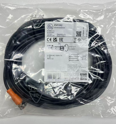 IFM EVC082 CE Certified Halogen-free IP68 Protection Sensor Cable for Industrial Applications