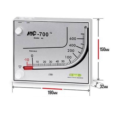High Quality Red Oil Differential Pressure Gauge MC-700 Mark II Support Customization