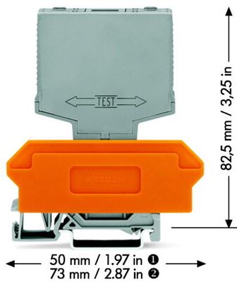 WAGO 230 VAC Surge Protection Module with 4kV Rated Impulse Voltage for 2 Signal Paths