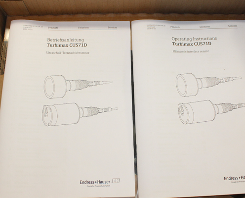 Endress +Hauser Ultrasonic interface sensor Turbimax CUS71D CUS71D-AA1A,Memosens immersion sensor for sedimentation tanks in water, wastewater and utilities