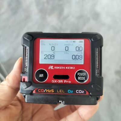Riken Keiki GX-3R LEL O2 H2S CO Gas Detector World's Smallest and Lightest 4 Gas Monitor