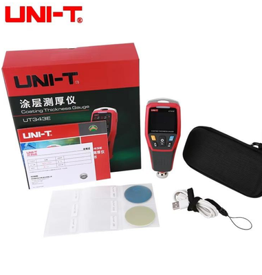 UT343E UNI-T Coating Thickness Gauge 0-2000um Car Film Paint Thickness Tester TFT Screen Display With Blvetooth