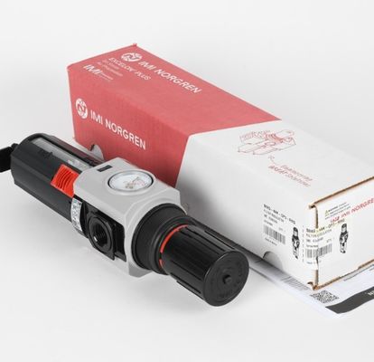 Norgren C73H-4AK-QP3-RMG-QPN Filter Regulator Lubricator 1/2NPT, MAN DRAIN, 40MIC,150PSI,GAUGE,EXCELON