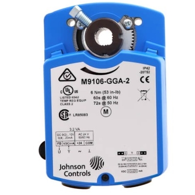 JOHNSON CONTROLS 24 VAC Proportional Non-Spring Return Rotary Actuator 70 Lb-in