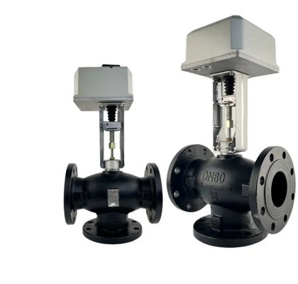 Honeywell ML7421 Proportional Integral Control Electric Two-Way Temperature Valve Dynamic Balancing Copper Contact Material