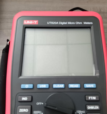UNI-T UT620A Digital Micro Ohm Meter with 60000 Display Count for Precise DC Low Resistance Measurement via 4-Wire Method and Rechargeable Li-ion Battery