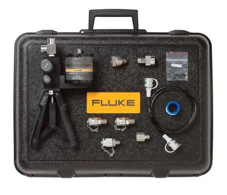 Fluke 700HTPK2 Hydraulisches Druckprüfgerät mit 10.000 psi 690 bar Reichweite und Hard Case Schutz