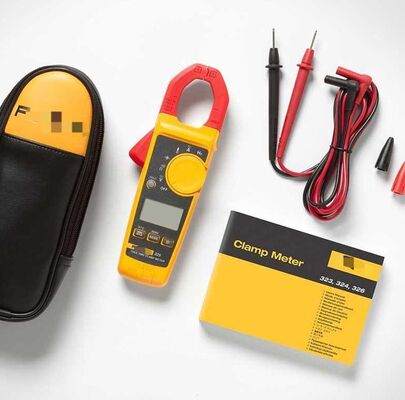 Fluke 325 True RMS Clamp Meter Digitales Multimeter mit 600V und 40A/400A Strommessung