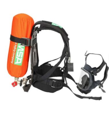 MSA AX2300 Positive Pressure Air Breathing Apparatus | Dual Gauge Fire Safety Equipment for Instrument for Measuring