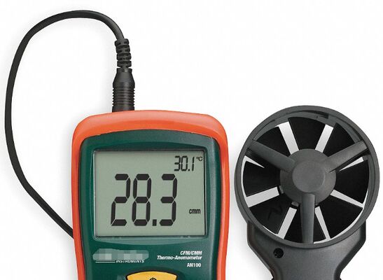 new stock flir Extech AN100 CFM/CMM Mini Thermo-Anemometer