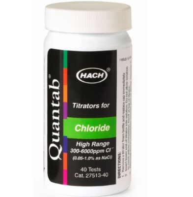 hach Chlorid QuanTab Teststreifen, 30–600 mg/L, Produktnummer: 2744940