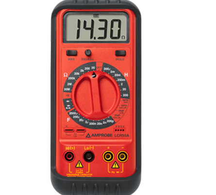 FLUKE Amprobe LCR55A Tragbares LCR-Messgerät. Messen Sie Induktivität, Kapazität, Widerstand, Transistoren, Dioden und Mikrowellendioden