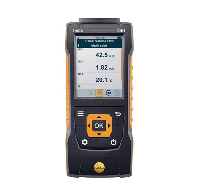 Testo 440 Hochpräziser, intelligenter Temperatur- und Feuchtigkeitsregler mit großem Bereich, Digitalanzeige, 0,1 °C/F Auflösung, 1 Jahr