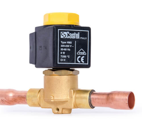castel 1078/11A6 +9150/R02 Solenoid Valve，1.3/8"-35mm ODS 220-230V<br>PS = 45 bar